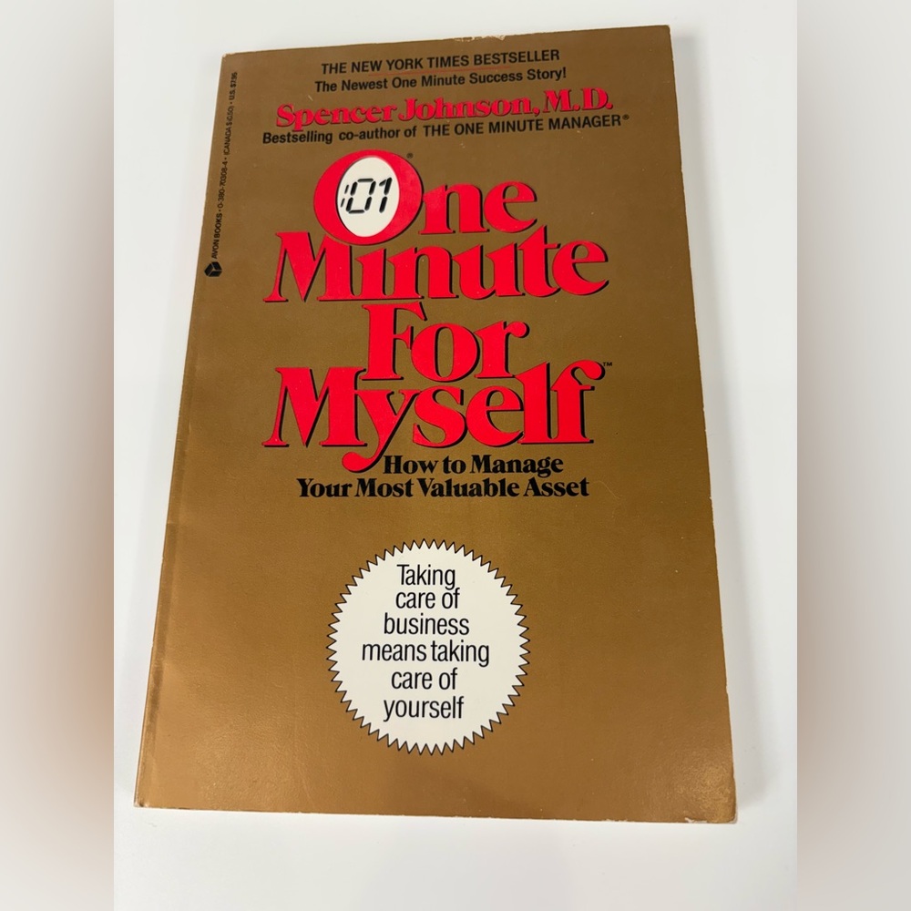 One Minute For Myself (Book)